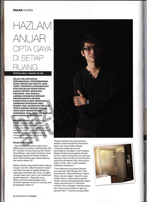 RUANG magazine September 2012_Pakar Ruang